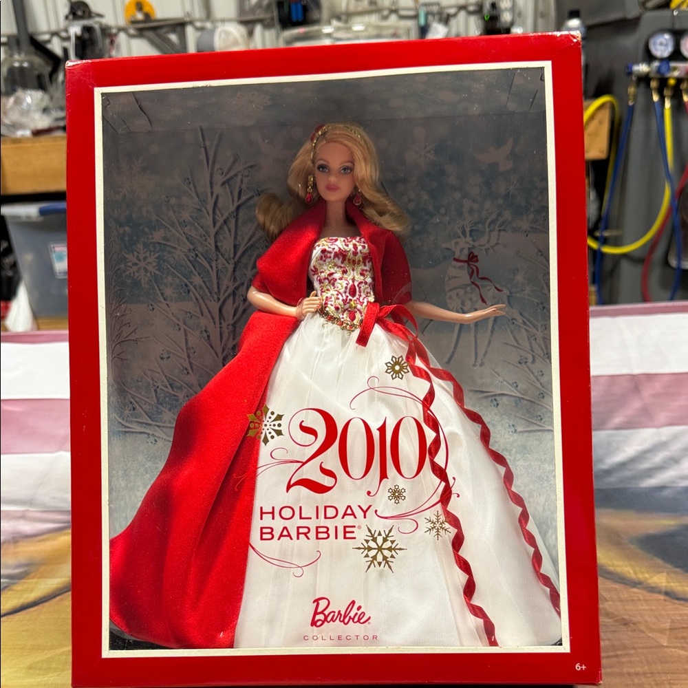 Barbie Collector Doll in Red and White Gown